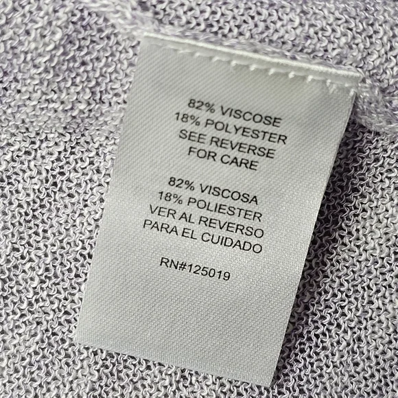 Joseph A Lilac Lightweight Open Front Cardigan 3X Flowy Drape NWT Soft - Picture 10 of 11